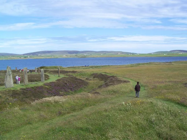Neolithic Ring Brodgar Part Heart Neolithic Orkney World Heritage Site — 스톡 사진