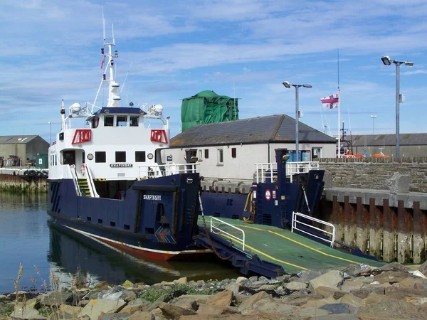 Traghetti Kirkwall Harbour Isole Orcadi Scozia Regno Unito — Foto Stock