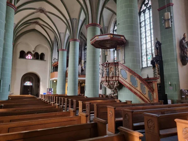 Nave Parish Church Johannes Baptist Attendorn North Rhine Westphalia Germany — Stockfoto