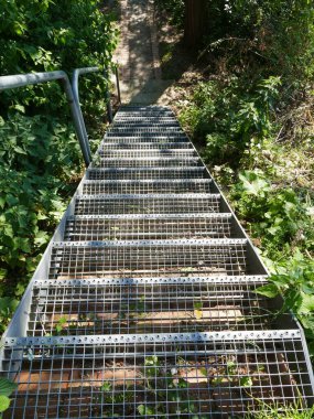 Stairs to the viewing hill 