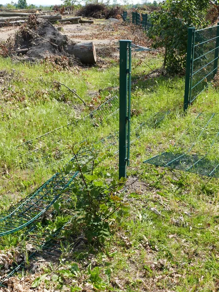 In May 2022, a tornado caused severe damage in Lippstadt, North Rhine-Westphalia, Germany, here a smashed fence
