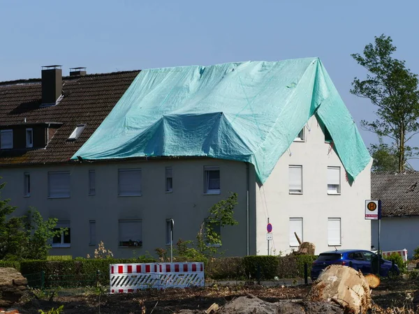 May 2022 Tornado Caused Severe Damage Lippstadt North Rhine Westphalia — Fotografia de Stock