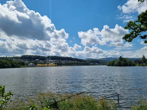 View First Basin Sorpe Lake Sauerland North Rhine Westphalia Germany — Stok fotoğraf