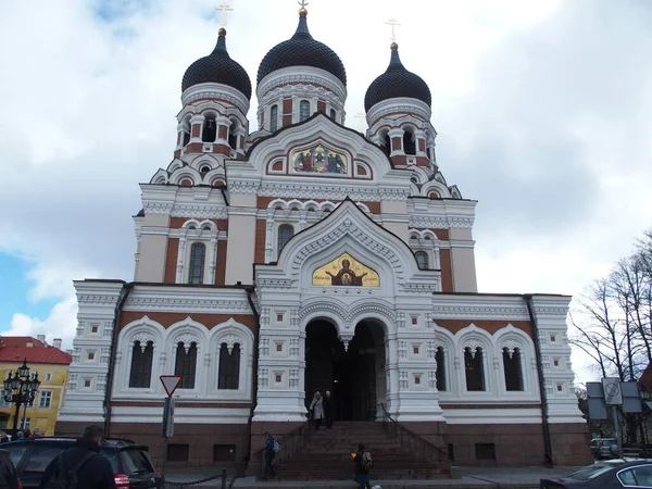 Die Russisch Orthodoxe Alexander Newski Kathedrale Tallinn Estland — Stockfoto