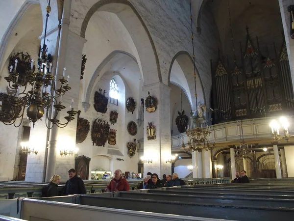 Interiören Tallinns Berömda Katedral Estland — Stockfoto