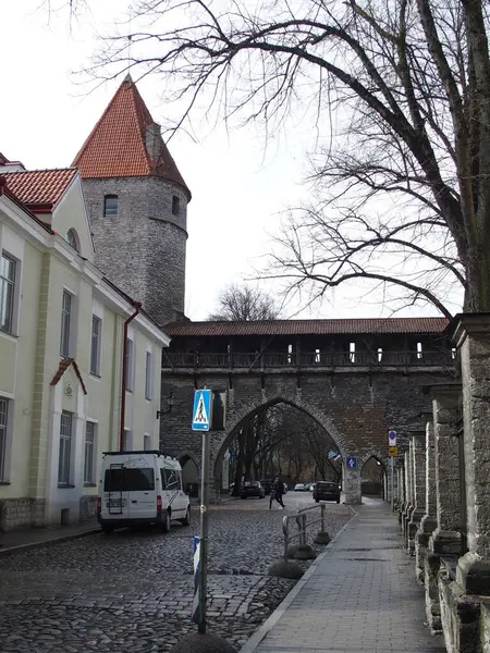 Городские Ворота Таллинне Эстония — стоковое фото