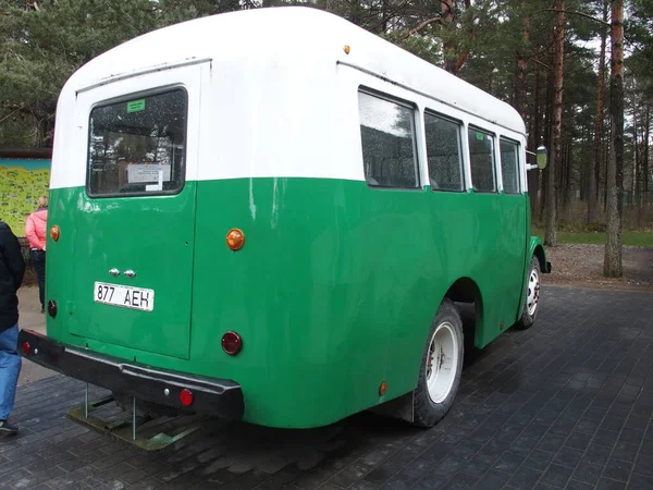 Vintage bus in Estonian Open Air Museum near Tallinn, Estonia