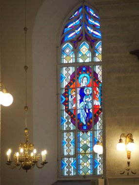 Renkli Camlı Pencere, St. John Kilisesi, Tallinn, Estonya