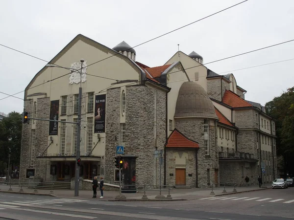 Κτίριο Θεάτρου Στο Ταλίν Της Εσθονίας — Φωτογραφία Αρχείου