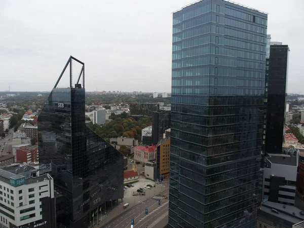 Bâtiments Grande Hauteur Dans Partie Moderne Tallinn Estonie — Photo