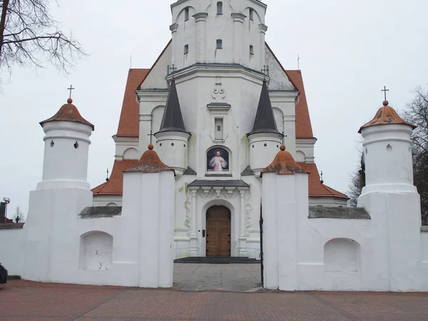 Entrance Peter Paul Cathedral Siauliai Lithuania — Stock Photo, Image