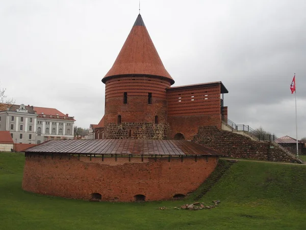 Ruínas Históricas Castelo Kaunas Lituânia — Fotografia de Stock