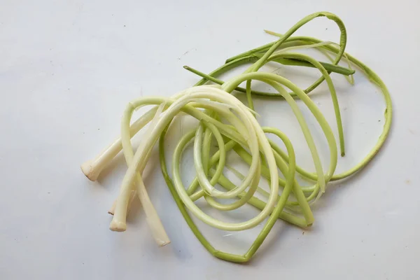 Top View Fresh Young Galangal Roll Isolated White Background — ストック写真