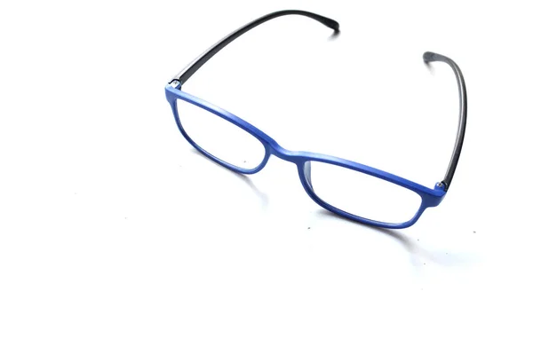 Copier Espace Lunettes Modernes Lunettes Lunettes Lunettes Montures Bleues Mode — Photo