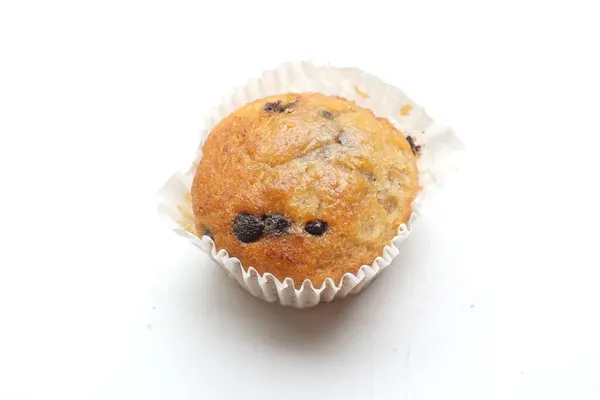 Fresco Sano Cioccolato Chip Torta Banana Fatta Casa Torta Pane — Foto Stock