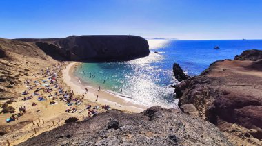 papagayo beach, lanzarote, Kanarya Adaları, İspanya