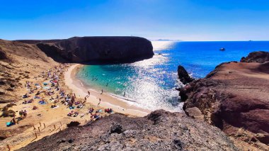 papagayo beach, lanzarote, Kanarya Adaları, İspanya