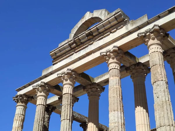 Imperial Cult Temple Diana Merida Város Extremadura Spanyolország — Stock Fotó