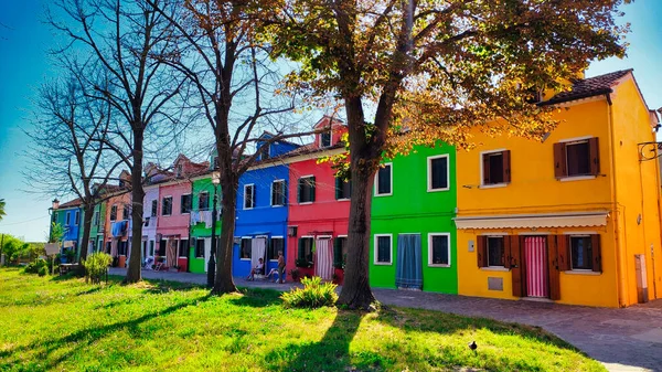Typical Colorful Houses Burano Island Veneto Italia — Stock Photo, Image