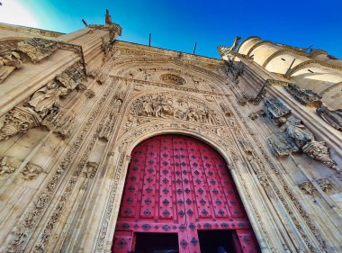 Ana cephe ve Salamanca Katedrali, İspanya