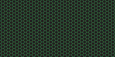 Yeşil altıgen çizgilerinin soyut arkaplanı