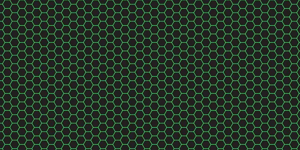 Абстрактный Фон Зелёных Шестиугольных Линий — стоковый вектор