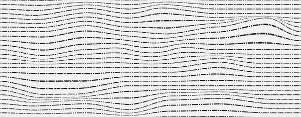 Fond Abstrait Lignes Ondulées Noires — Image vectorielle