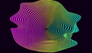 Renkli modern sıvılaştırma satır etkisi arkaplanı