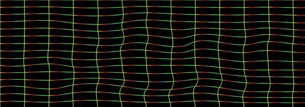 色の四角形の抽象的な背景波の影響 — ストックベクタ