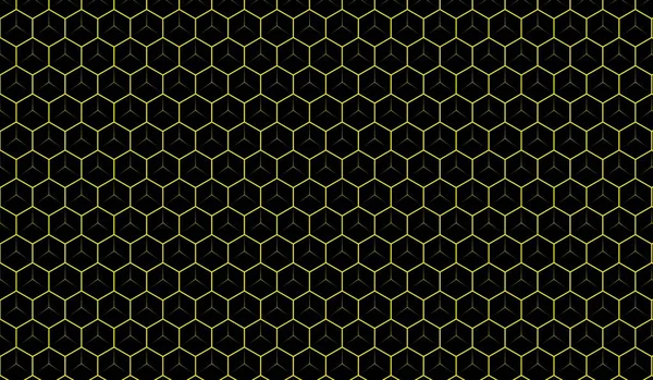 Абстрактный Фон Жёлтых Шестиугольных Линий — стоковый вектор