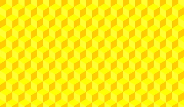Αφηρημένο Φόντο Των Τρισδιάστατων Κίτρινο Κύβους — Διανυσματικό Αρχείο