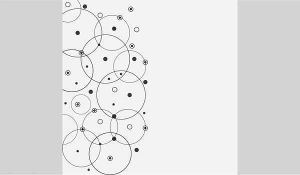 Technologie Abstraite Connexion Point Cercle — Image vectorielle