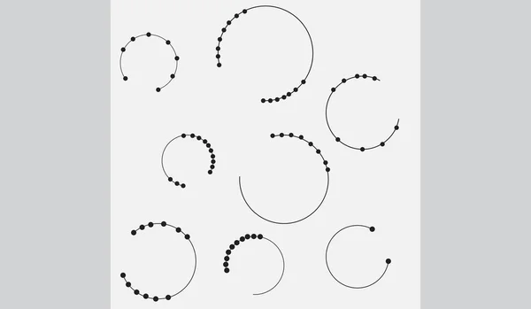 Points Vectoriels Reliant Les Cercles Arrière Plan — Image vectorielle