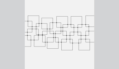 Siyah kareler ve noktalar soyut arkaplan