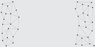 Noktaları ve çizgileri birleştiren soyut çokgen arkaplan 