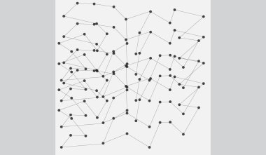 Soyut bağlantı arkaplan siyah noktalar ve çizgiler
