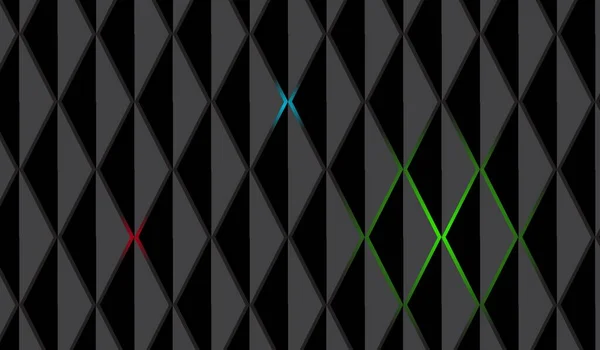 Triángulos Negros Luz Color Fondo Abstracto — Vector de stock