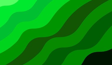 Green Waves Background Vector Design