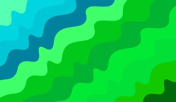 Abstrakt Bakgrund Blå Och Gröna Vågor — Stock vektor