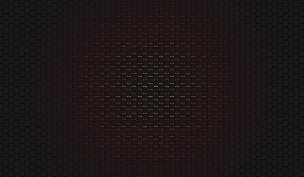 Fondo Color Hexágono Negro — Vector de stock