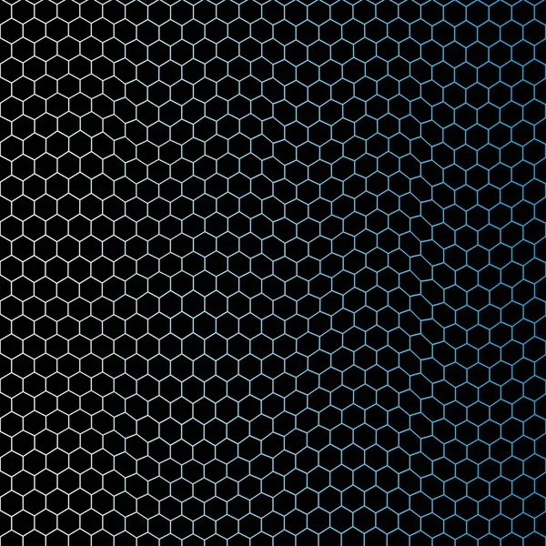 Черный Синий Шестиугольник — стоковый вектор