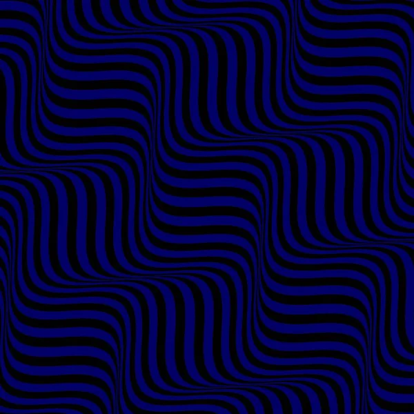 Blue Black Line Wave Background — Stock vektor