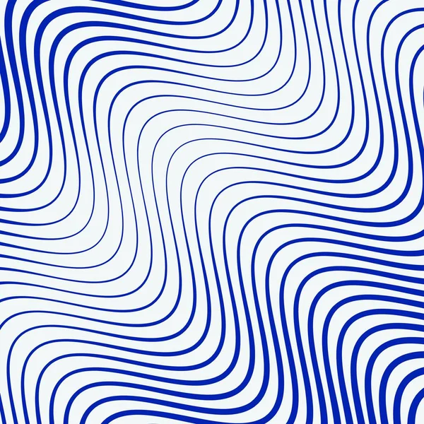 White Blue Abstract Line Wave Background — Vetor de Stock