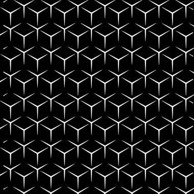 Black background and white figure 