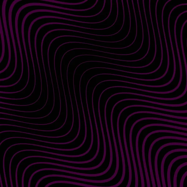 Purple Line Wave Black Background — Stock vektor