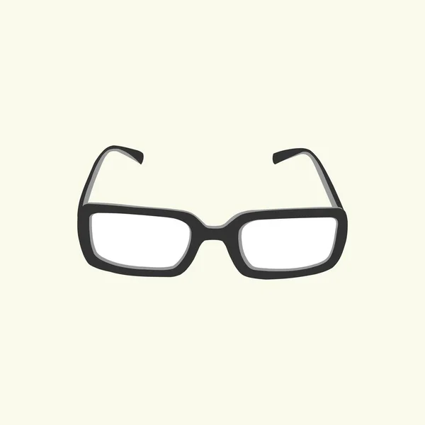 Gafas Vista Simple Ilustración Vector Plano — Vector de stock