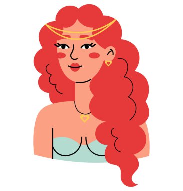 Yunan mitolojisi kavramı. Tanrıça Afrodit, aşk, güzellik ve cinsellik tanrıçası..