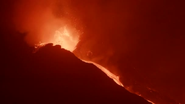 Cumbre Vieja Volcano Palma Hiszpania — Wideo stockowe