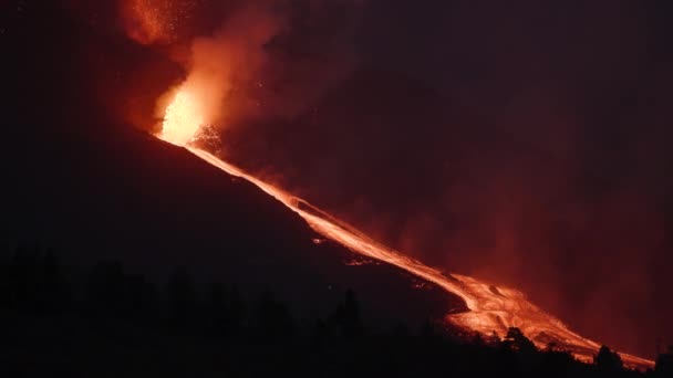 カンブル ビエハ火山 パルマ スペイン08 — ストック動画