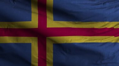 Aland Flag Döngü Arkaplanı 4K